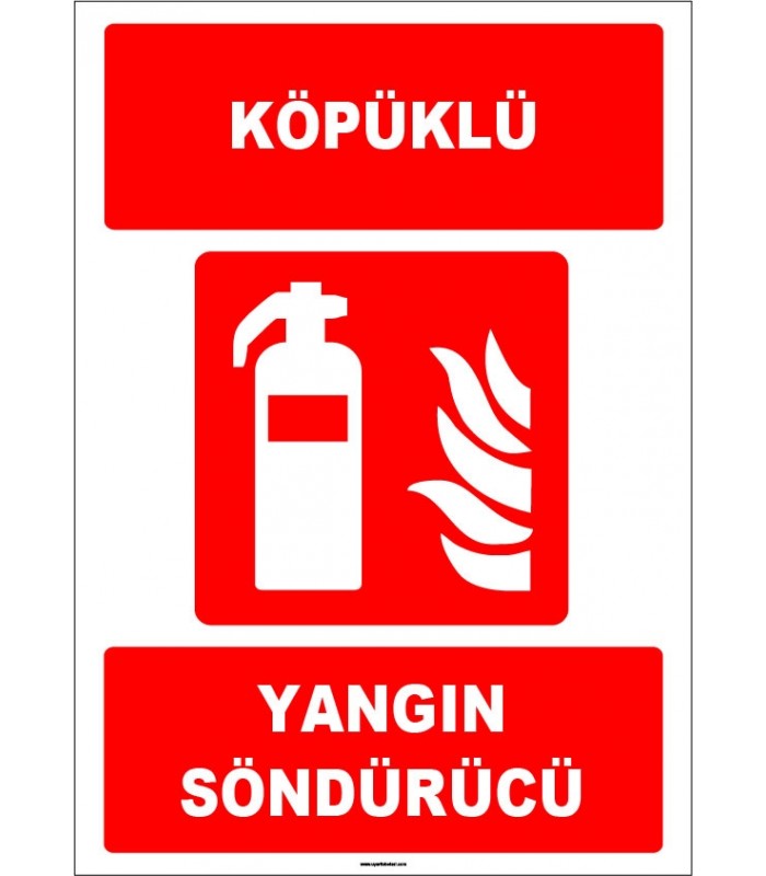 ZY1939 - ISO 7010 Köpüklü Yangın Söndürücü
