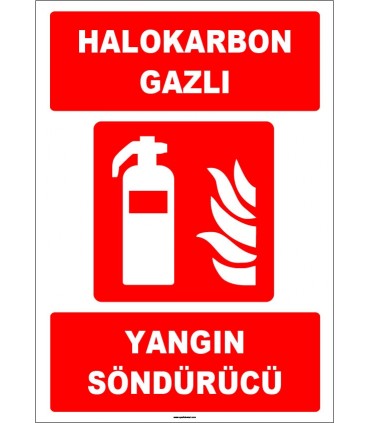 ZY1940 - ISO 7010 Halokarbon Gazlı Yangın Söndürücü