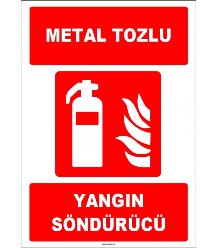 ZY1941 - ISO 7010 Metal Tozlu Yangın Söndürücü