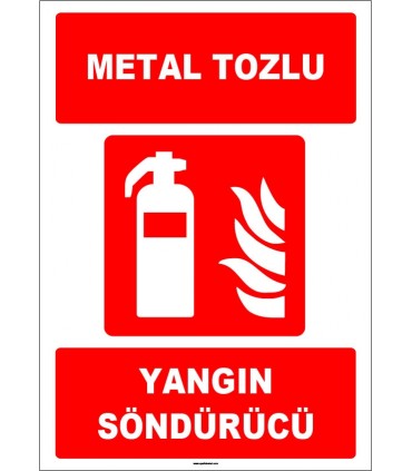 ZY1941 - ISO 7010 Metal Tozlu Yangın Söndürücü