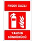 ZY1943 - ISO 7010 FM200 Gazlı Yangın Söndürücü