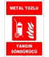 ZY1945 - ISO 7010 Tekerlekli Metal Tozlu Yangın Söndürücü