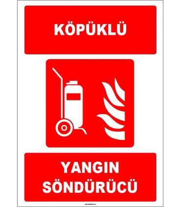 ZY1946 - ISO 7010 Tekerlekli Köpüklü Yangın Söndürücü