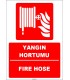 ZY1949 - ISO 7010 Türkçe İngilizce Yangın Hortumu, Fire Hose
