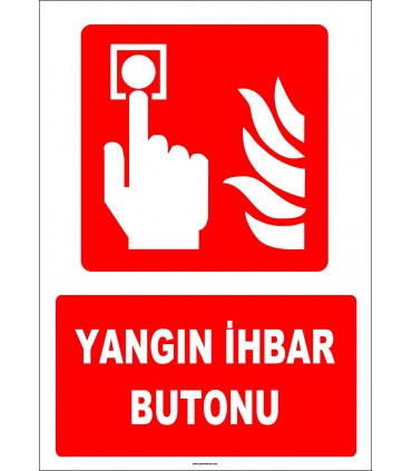 ZY1977 - ISO 7010 Yangın İhbar Butonu