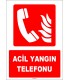 ZY1961 - ISO 7010 Acil Yangın Telefonu