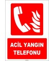ZY1961 - ISO 7010 Acil Yangın Telefonu