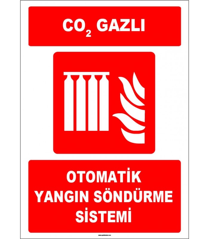 ZY1969 - ISO 7010 CO2 Gazlı Otomatik Yangın Söndürme Sistemi