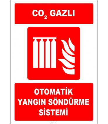 ZY1969 - ISO 7010 CO2 Gazlı Otomatik Yangın Söndürme Sistemi