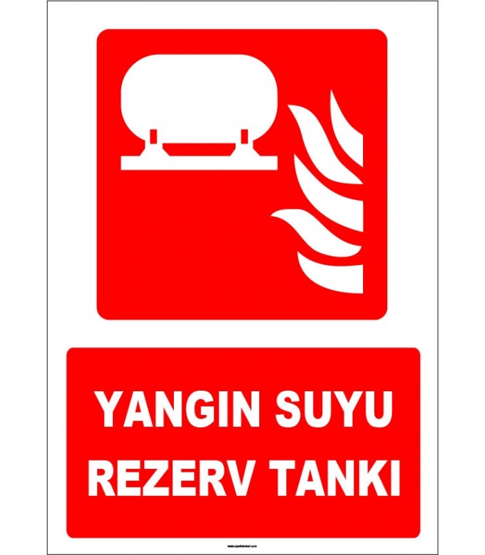ZY1973 - ISO 7010 Yangın Suyu Rezerv Tankı