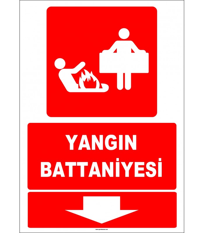 ZY1996 - Yangın Battaniyesi, Aşağıda