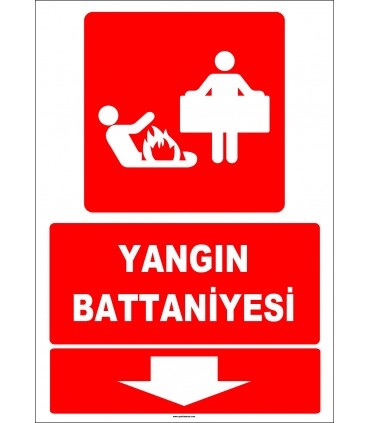 ZY1996 - Yangın Battaniyesi, Aşağıda