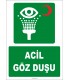 ZY2027 - ISO 7010 Acil Göz Duşu