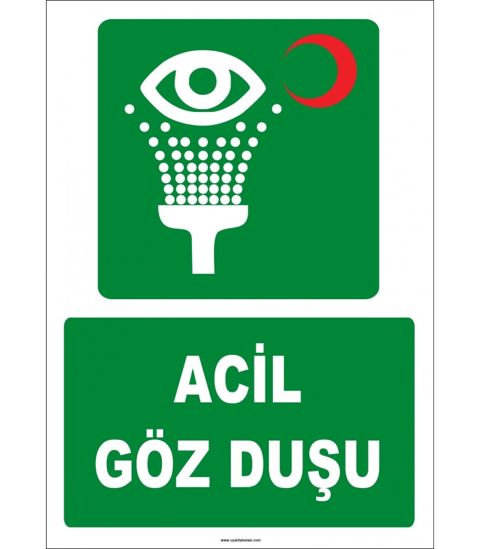 ZY2027 - ISO 7010 Acil Göz Duşu