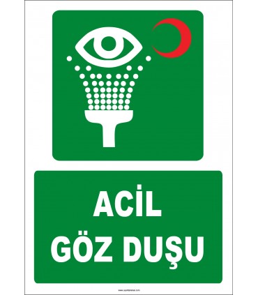 ZY2027 - ISO 7010 Acil Göz Duşu