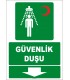ZY2039 - ISO 7010 Güvenlik Duşu, Aşağıda