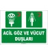 ZY2043 - ISO 7010 Acil Göz ve Vücut Duşları