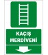 ZY2088 - ISO 7010 Kaçış Merdiveni, Aşağıda