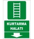 ZY2090 - ISO 7010 Kurtarma Halatı, Aşağıda