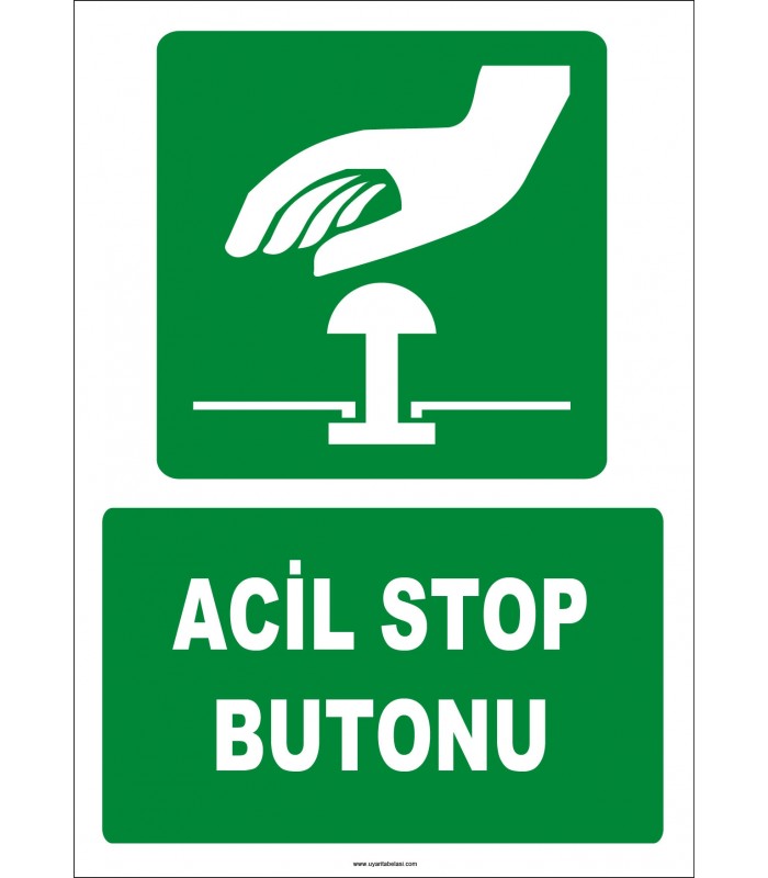 ZY2056 - ISO 7010 Acil Stop Butonu