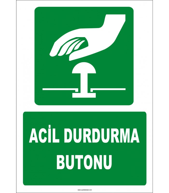 ZY2062 - ISO 7010 Acil Durdurma Butonu