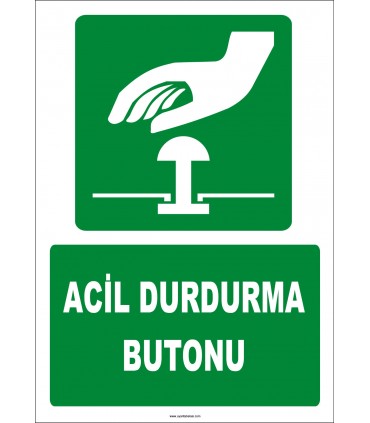 ZY2062 - ISO 7010 Acil Durdurma Butonu