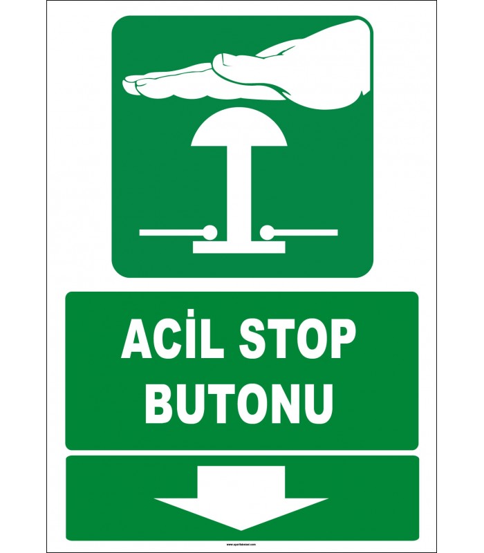 ZY2082 - Acil Stop Butonu, Aşağıda