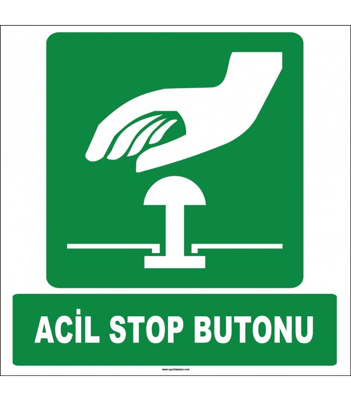 ZY2058 - ISO 7010 Acil Stop Butonu
