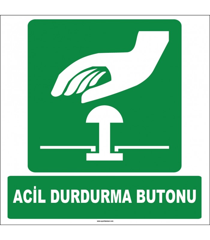 ZY2064 - ISO 7010 Acil Durdurma Butonu