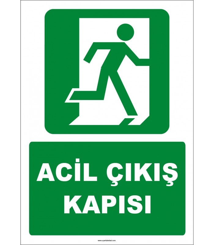 ZY2065 - Acil Çıkış Kapısı, Sağa Koşan