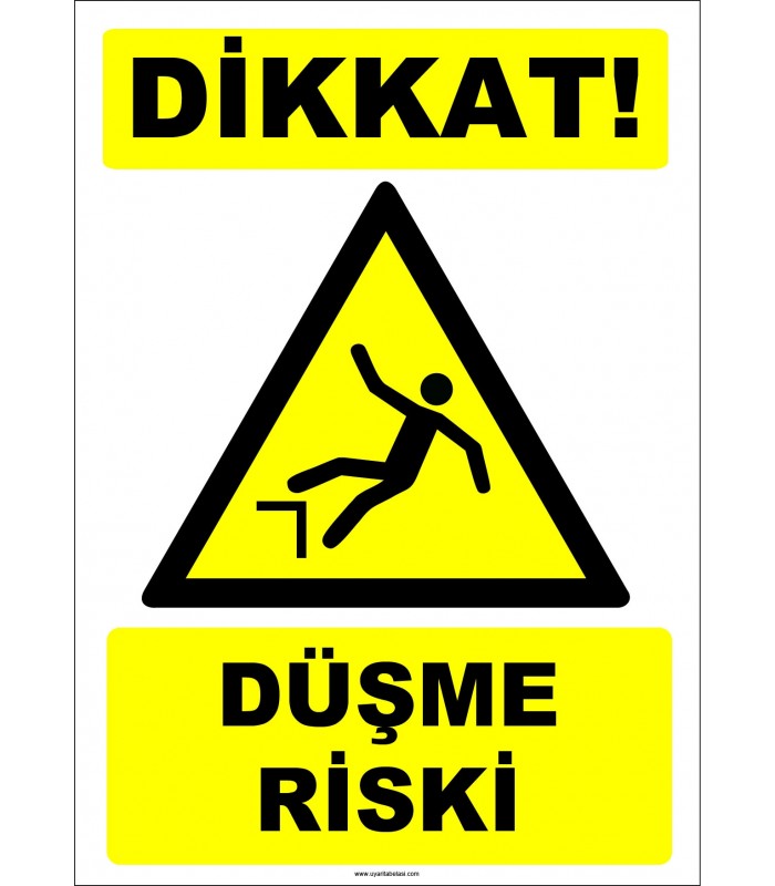 ZY2097 - ISO 7010 Dikkat! Düşme Riski