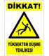 ZY2098 - ISO 7010 Dikkat! Yüksekten Düşme Tehlikesi
