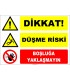 ZY2127 - ISO 7010 Dikkat! Düşme Riski, Boşluğa Yaklaşmayın