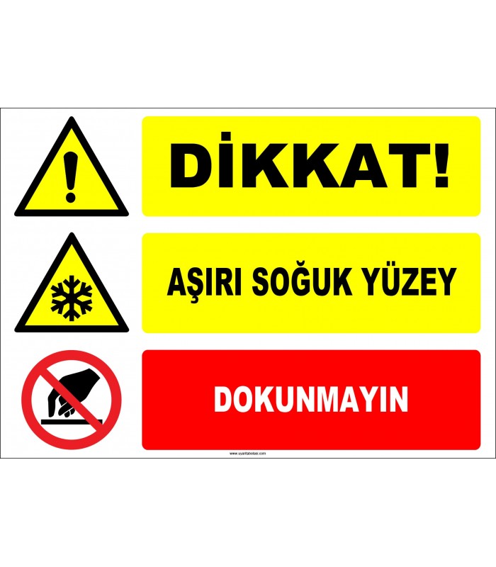 ZY2136 - Dikkat! Aşırı Soğuk Yüzey, Dokunmayın