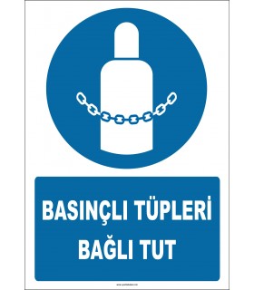ZY2147 - ISO 7010 Basınçlı Tüpleri Bağlı Tut
