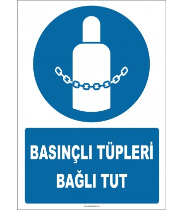 ZY2147 - ISO 7010 Basınçlı Tüpleri Bağlı Tut