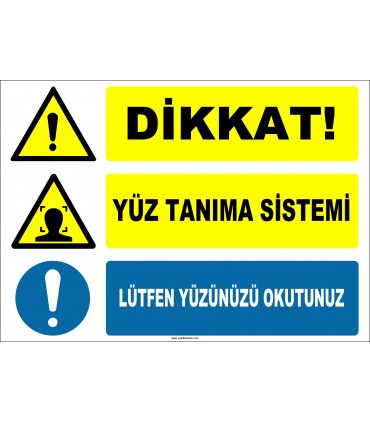 ZY2149 - Dikkat! Yüz Tanıma Sistemi, Lütfen Yüzünüzü Okutunuz