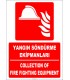 ZY2156 - ISO 7010 Türkçe İngilizce Yangın Söndürme Ekipmanları, Collection of Fire Fighting Equipment