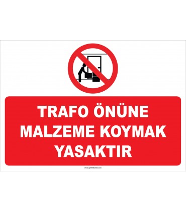 ZY2173 - Trafo önüne malzeme koymak yasaktır