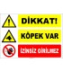 ZY2169 - Dikkat! Köpek Var, İzinsiz Girilmez