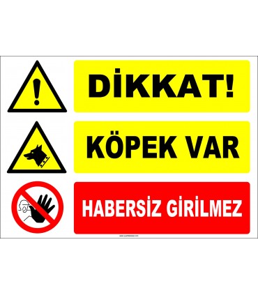ZY2170 - Dikkat! Köpek Var, Habersiz Girilmez