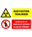 ZY2172 - ISO 7010 Radyasyon Tehlikesi, Hamileler ve Hamilelik Şüphesi Olanlar Giremez