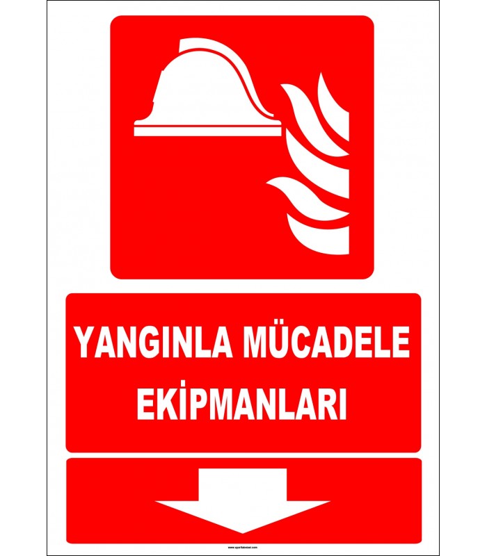ZY2179 - ISO 7010 Yangınla Mücadele Ekipmanları, Aşağıda