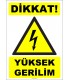 ZY2175 - ISO 7010 Dikkat Yüksek Gerilim