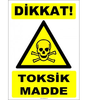ZY1830 - ISO 7010 Dikkat Toksik Madde