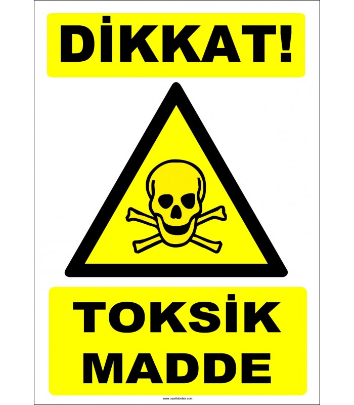 ZY1830 - ISO 7010 Dikkat Toksik Madde