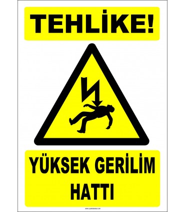 ZY2184 - Tehlike! Yüksek Gerilim Hattı
