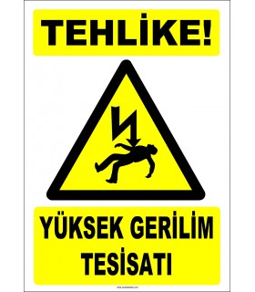 ZY2185 - Tehlike! Yüksek Gerilim Tesisatı
