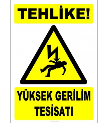 ZY2185 - Tehlike! Yüksek Gerilim Tesisatı