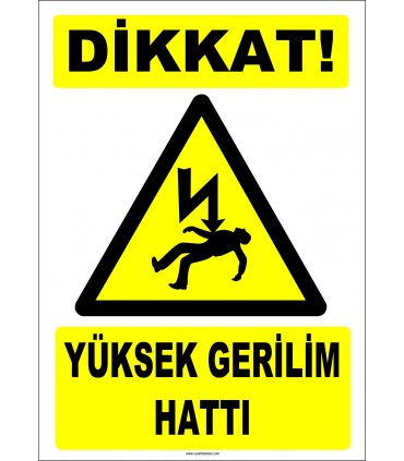 ZY2187 - Dikkat! Yüksek Gerilim Hattı